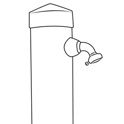 Iron Faucet Free Coloring Page for Kids