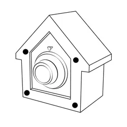 Isolated Lock Coloring Page