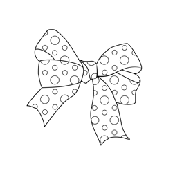 Ribbon Free Coloring Page for Kids