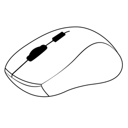 Wireless Mouse Free Coloring Page for Kids
