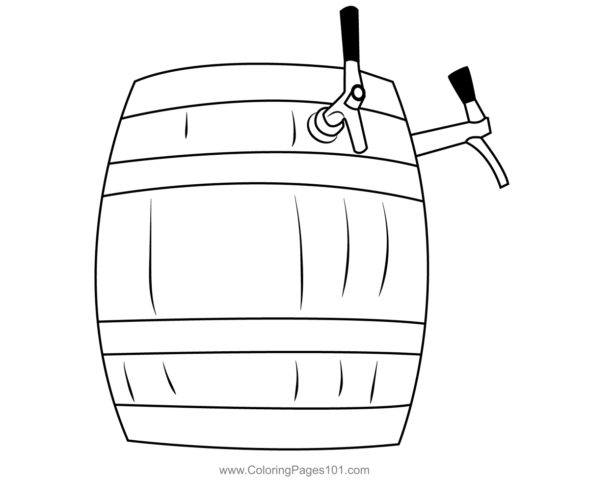 Wood Beer Keg