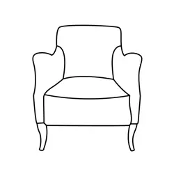 Armchair Free Coloring Page for Kids