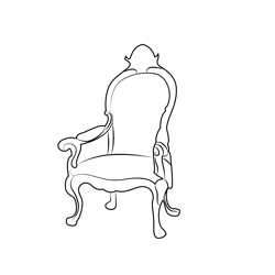 Ruler Chair Free Coloring Page for Kids