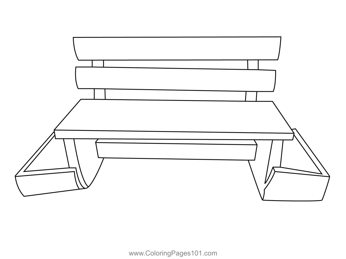 park-bench-coloring-pages