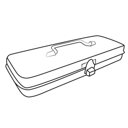 Old Toolbox Free Coloring Page for Kids