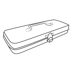 Old Toolbox Free Coloring Page for Kids