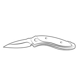 Pocket Knife Free Coloring Page for Kids
