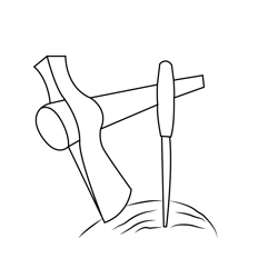 Tomahawk Free Coloring Page for Kids