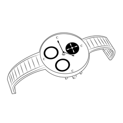 Handwatch Free Coloring Page for Kids