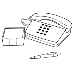Old Communication Technology Free Coloring Page for Kids