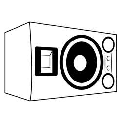 Old Speakers Free Coloring Page for Kids