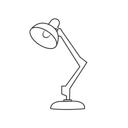 Light Lamp Free Coloring Page for Kids