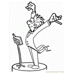 Conductor Free Coloring Page for Kids