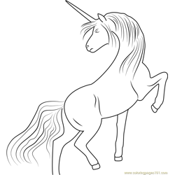 Free Unicorn Free Coloring Page for Kids