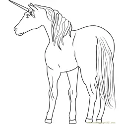 Laurens Unicorn Free Coloring Page for Kids
