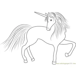 Pegasus Unicorn Free Coloring Page for Kids