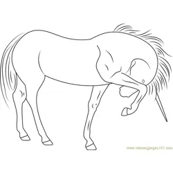 Unicorn See At Free Coloring Page for Kids