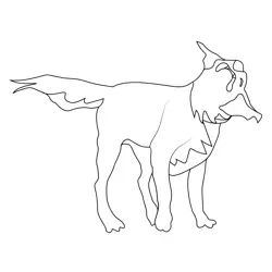 Golden Retriever Dog Shaking Body Free Coloring Page for Kids