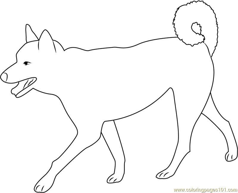 Dog Walking with Pride Coloring Page for Kids - Free Dog Printable