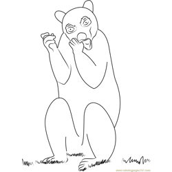 Ring Tailed Lemur Lawrence Graves Free Coloring Page for Kids
