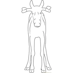 Moose Free Coloring Page for Kids