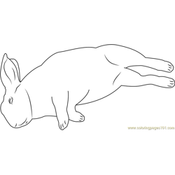 Mini Rex Sleeping Free Coloring Page for Kids