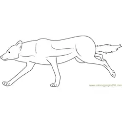 Wolf Female Free Coloring Page for Kids