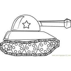 Tank for Kids Free Coloring Page for Kids