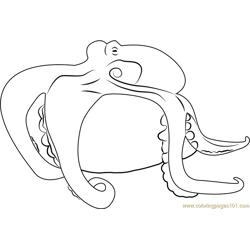 Octopus Pot Free Coloring Page for Kids