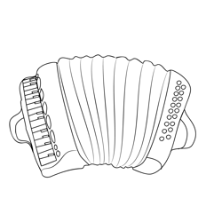 Accordion 1 Free Coloring Page for Kids