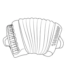 Accordion 1 Free Coloring Page for Kids