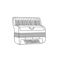 Accordion 3 Free Coloring Page for Kids