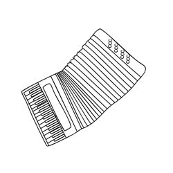 Stretch Accordion Free Coloring Page for Kids