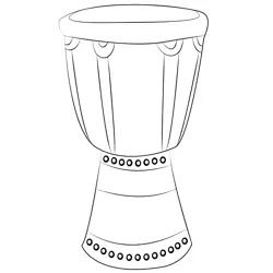 Bongo Drum 2 Free Coloring Page for Kids