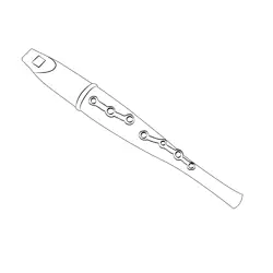 Tonette Flute Free Coloring Page for Kids