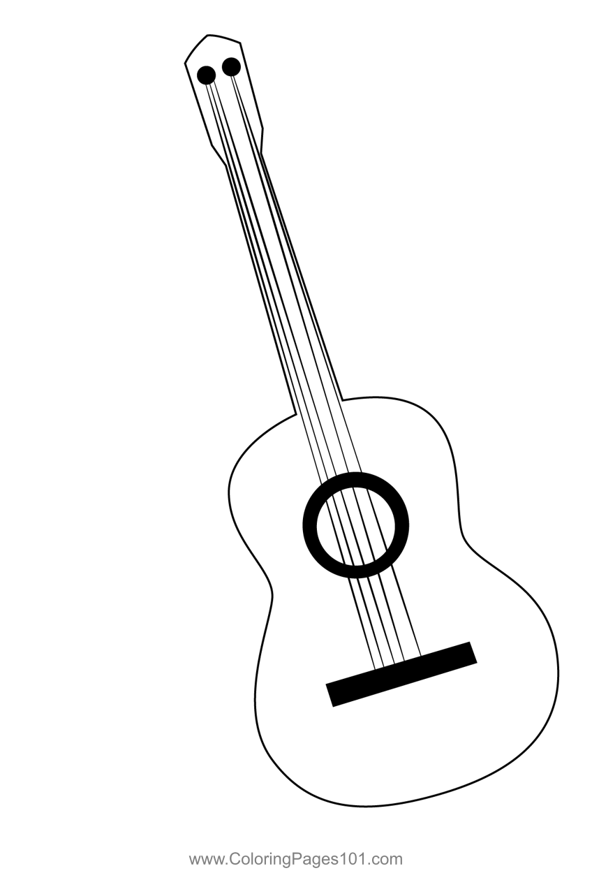 Guitar Coloring Pages Printable for Free Download