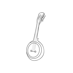 Cumbus Mandolin Free Coloring Page for Kids