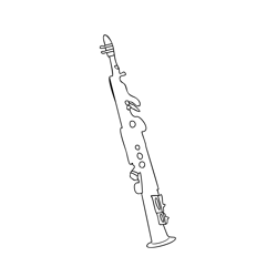 Soprillo Saxophone Free Coloring Page for Kids
