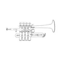 Piccolo Trumpet Free Coloring Page for Kids
