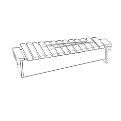 Diatonic Soprano Xylophone Free Coloring Page for Kids