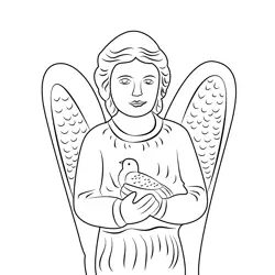 Angel Free Coloring Page for Kids