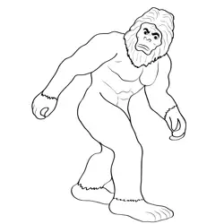 Bigfoot 2 Free Coloring Page for Kids