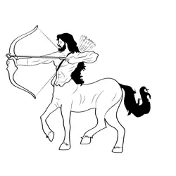 Centaurs 1 Free Coloring Page for Kids