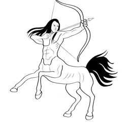 Centaurs 2 Free Coloring Page for Kids