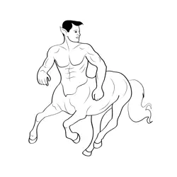 Centaurs 3 Free Coloring Page for Kids