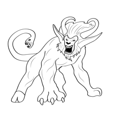 Chimera 5 Free Coloring Page for Kids