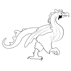 Cockatrice 1 Free Coloring Page for Kids