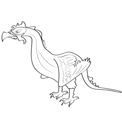 Cockatrice 11 Free Coloring Page for Kids