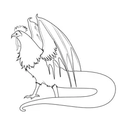 Cockatrice 14 Free Coloring Page for Kids