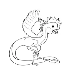 Cockatrice 2 Free Coloring Page for Kids